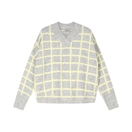 pullover CELINE lightgrey/yellow square